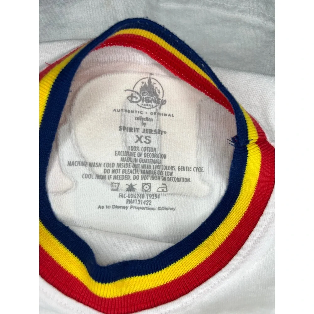 Disney‎ Walt World 1971 Spirit Jersey Long Sleeve White XS Unisex